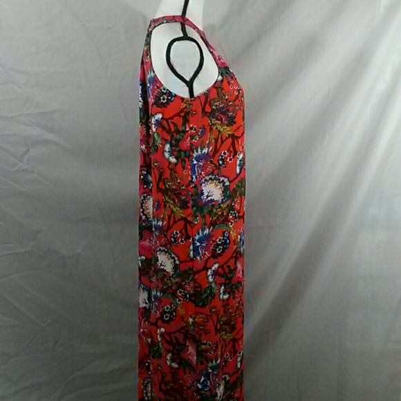 NWT floral maxi sleeveless dress pockets - Picture 4 of 7